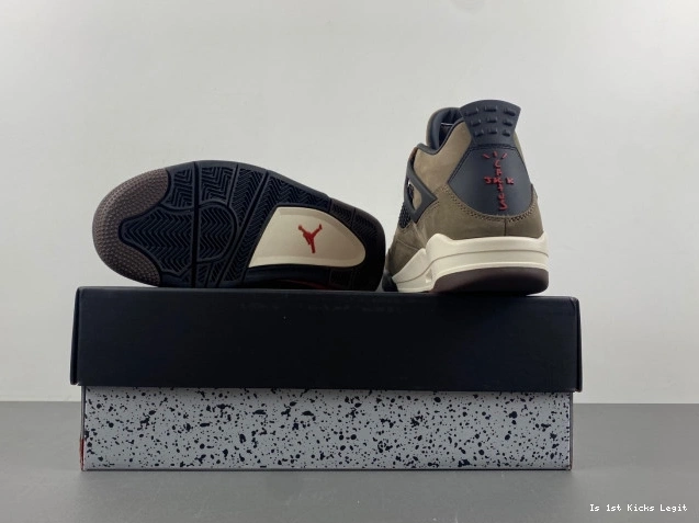 TS Travis Scott AJ4-882335 Brown Jordan 4 Retro x Air 0703
